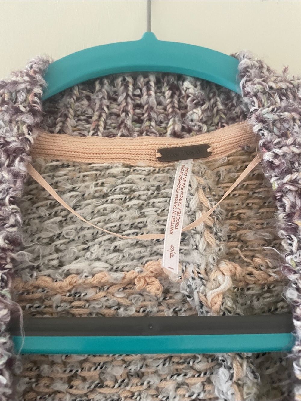 Free People Cozy Open-Front Women’s Cardigan Sweater in Neutral Mix - Picture 3 of 12